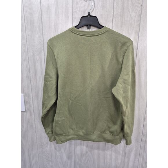 Women Nike Sweatshirt Pullover Size M Green Athletic Autumn Fall Festival Winter - Picture 2 of 7